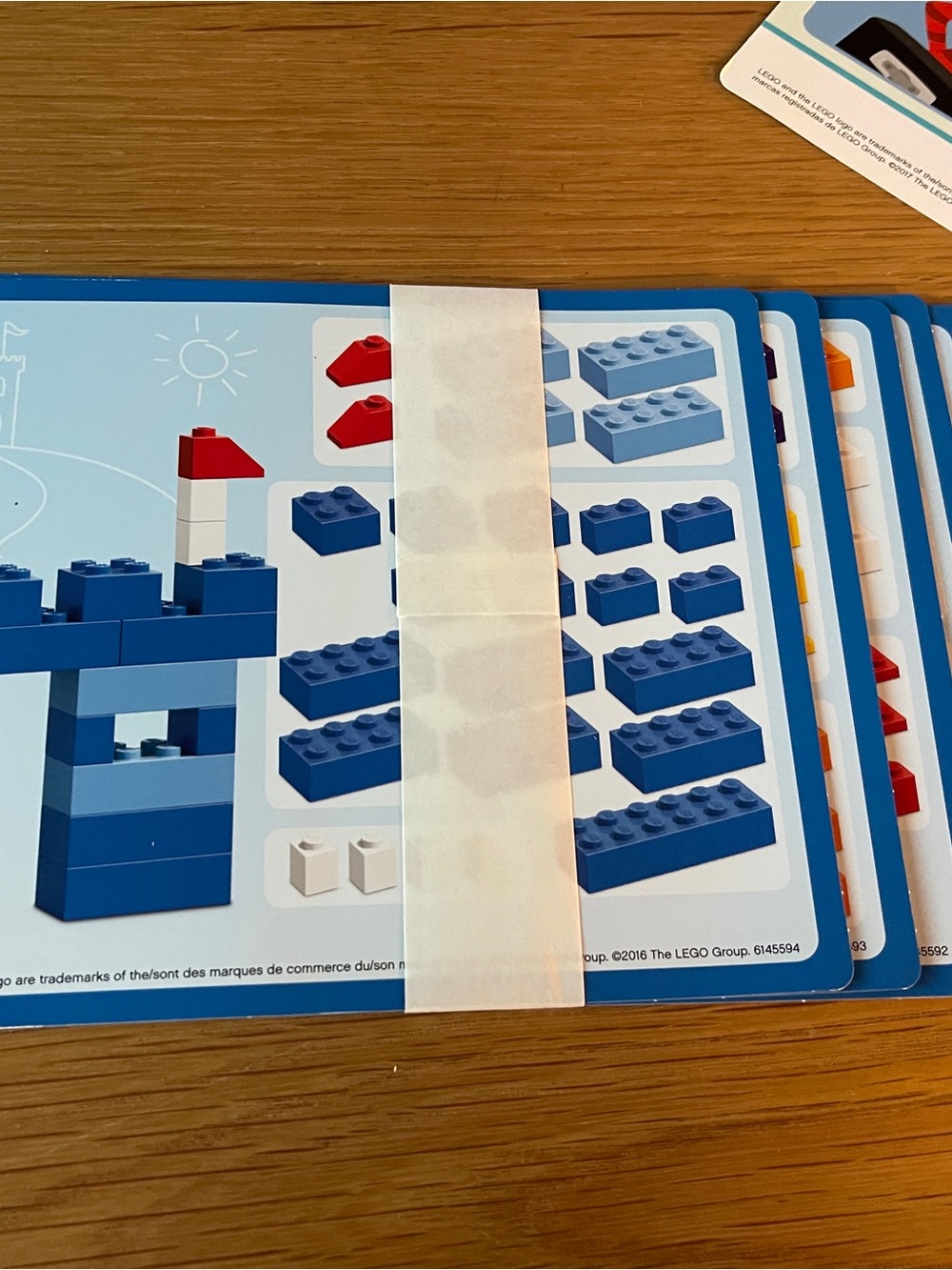 LEGO Pre Kindergarten and Kindergarten Guilded Play Card set (one set)